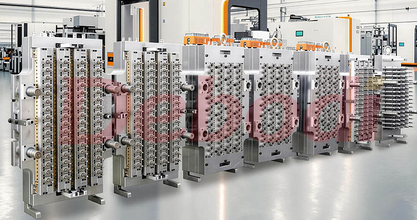 PET preform mould main